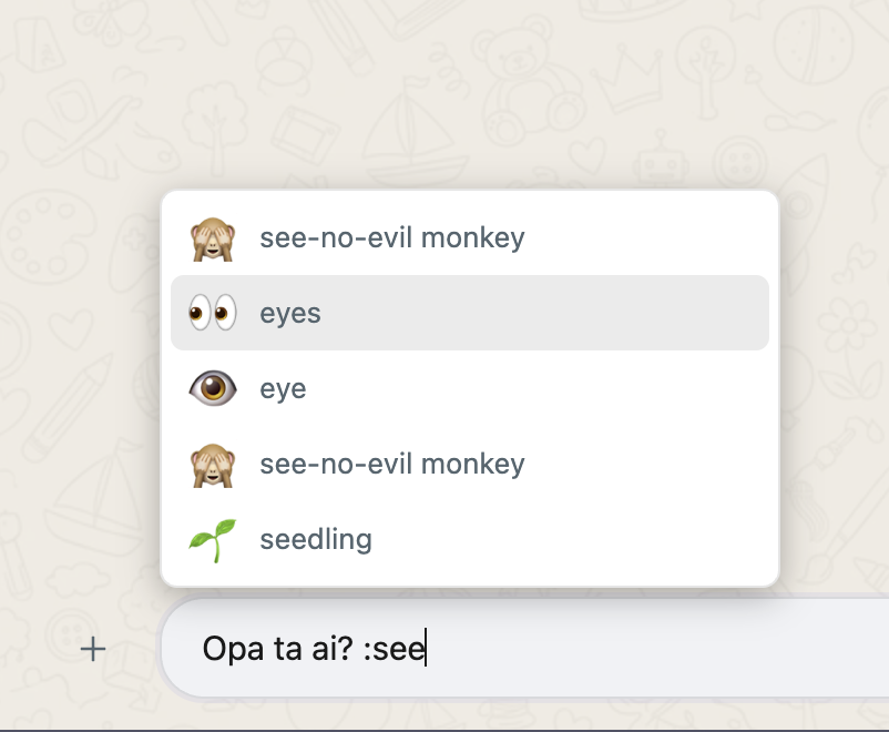 Send emojis